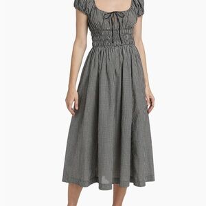 DÔEN
Quinn Smocked Check Dress